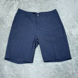 Pebble Beach Mens Size 34 Navy Blue Stretch Golf Shorts a0732